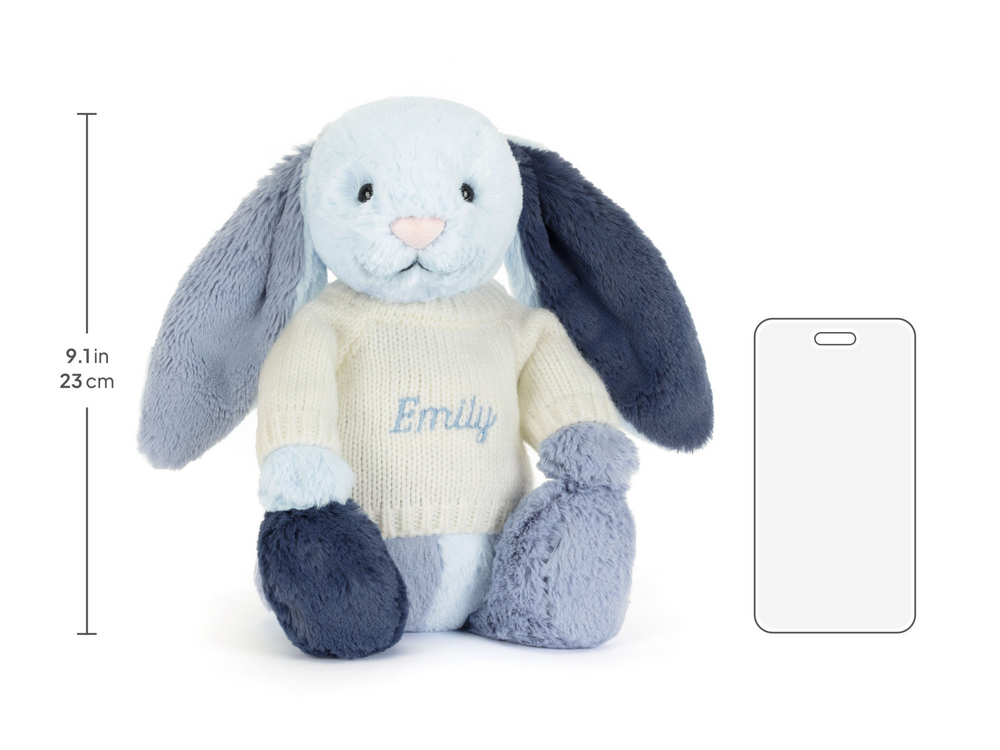 Puddlesea Bunny with Personalized Cream Jumper - Image 6