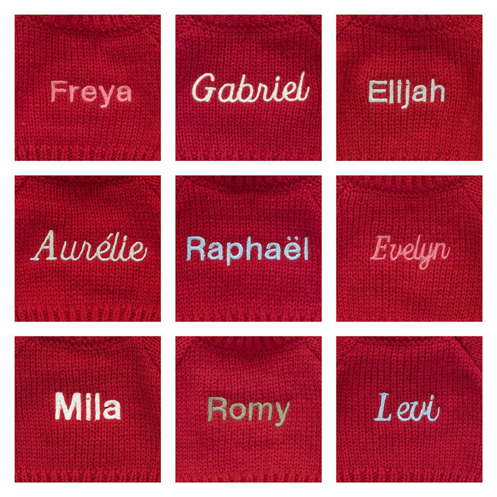 Bashful Black & Cream Puppy with Personalized Red Jumper - Image 2