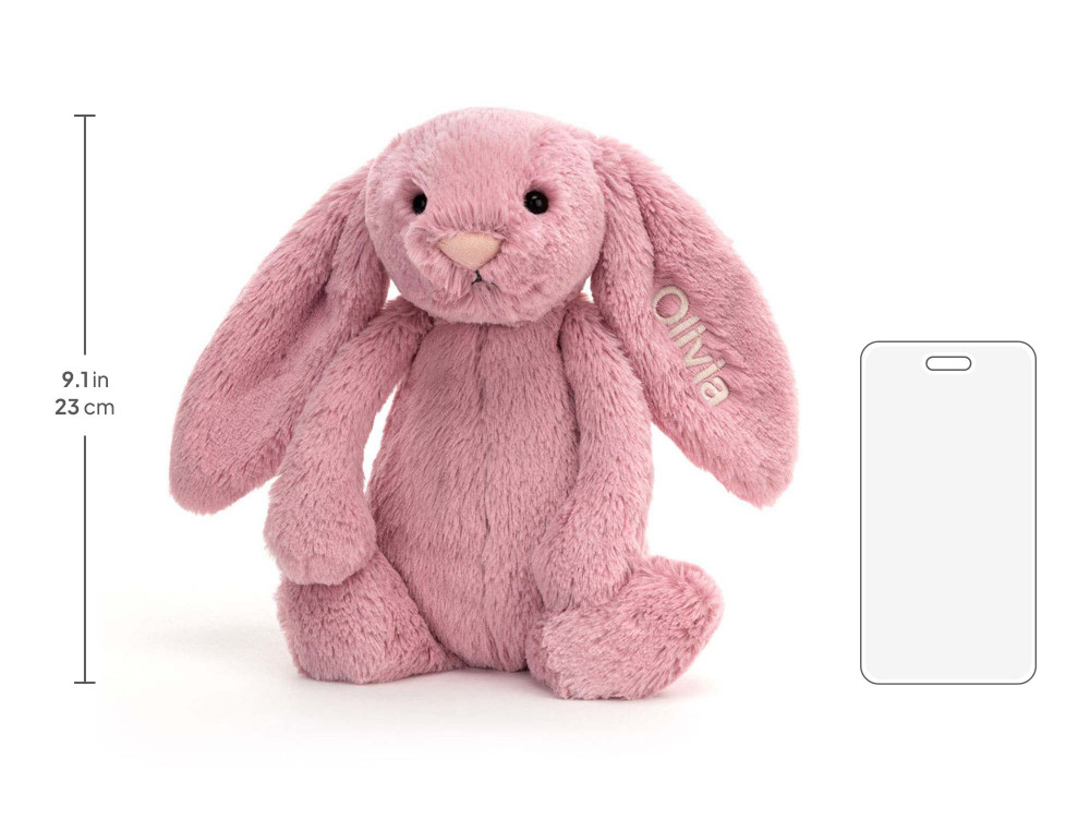 Personalized Bashful Tulip Pink Bunny Medium - Image 5