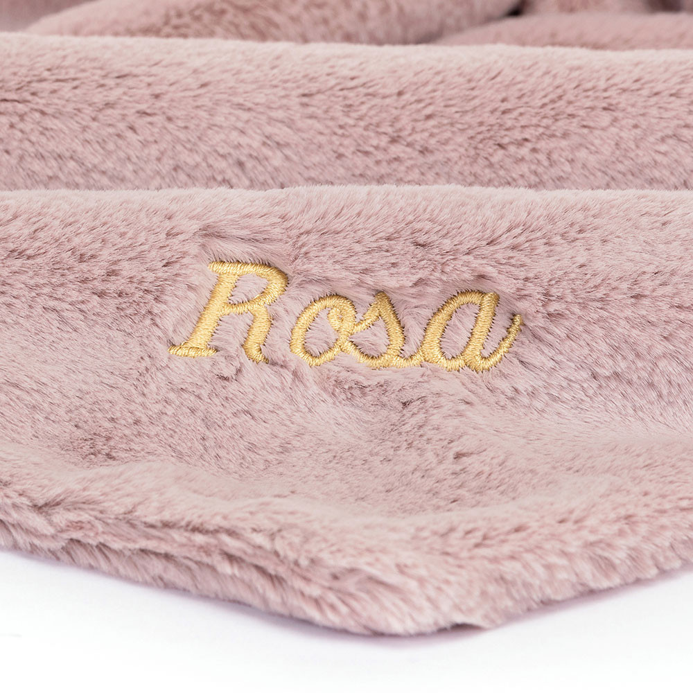 Personalized Bashful Luxe Bunny Rosa Soother - Image 2